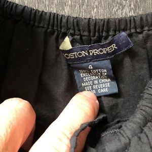 Boston Proper Tops - Boston proper black embroidered peasant top Boston Proper Tops - Boston proper black embroidered peasant top